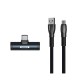Set smartphone adaptor USB type c plus, type c minus, jack 3.5 mm audio + cablu date incarcare rapida USB-  tip C 2.4 A