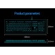 Tastatura mecanica pro gaming S2096, iluminare LED RGB 21 efecte, 104 taste anti-fantoma programabile, cu fir USB, MAC