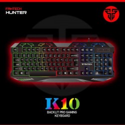 Tastatura gaming fantech hunter k10, led , 8 taste multimedia, usb